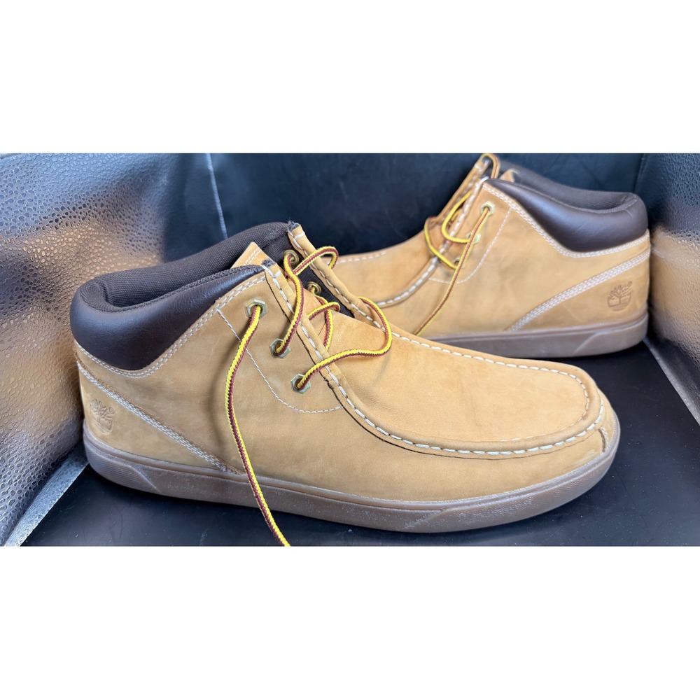 Timberland Mens Groveton Chukka Boots Size 12 Wheat Nubuck Leather A1158